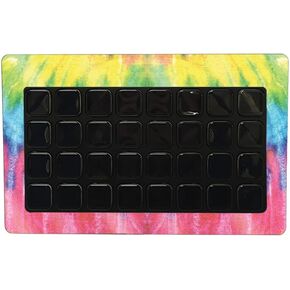 MightySkins Glossy Glitter Skin Compatible with Elgato Stream Deck XL - Tie Dye 2 | Protective, Durable High-Gloss Glitter Finish | Easy to Apply, Remove, and Change Styles | Made in The USA