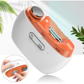 Automatic Nail Clipper, 2 in-1 Electric Nail Clipper and Nail Polisher, Electric Baby Nail Clippers with Light,USB Rechargeable Suitable for Babies,Women Manicure,Kids, Adults and Seniors（Orange）