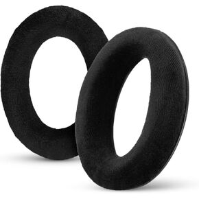 Replacement Earpads for Sennheiser HD598 (CS/SE/SR), HD599, HD558, HD518, HD595, HD569, HD579, HD560, HD555, HD515, HD559 Headphones, Soft Velour, Extra Comfort, by Brainwavz (Black)