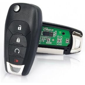 LXP-T003 Flip Remote Key Fob Replacement for Chevy Chevrolet Trax Spark Sonic 2019 2020 2021 4 Buttons 315Mhz Car Key FCC ID: LXP-T003, P/N: 13530736, 1353075
