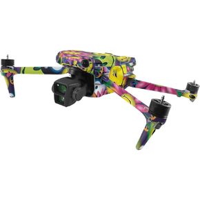 MightySkins Skin Compatible with DJI Air 3 - Peace Smile | Protective, Durable, and Unique Vinyl Decal wrap Cover | Easy to Apply, Remove, and Change Styles
