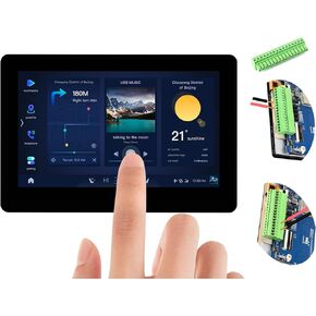 ESP32-S3 4.3inch Touch Screen Development Board Capacitive IPS Display 800x480, 32-Bit LX7 Dual-Core Processor Support 2.4GHz W-i-F-i and Blue-Tooth 5 (LE), Onboard CAN, RS485, I2C Interface,etc.
