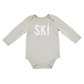 Stephan Baby Snap Suit - Long Sleeve Cotton Infant Bodysuit with Snap Closure, 6-12 Months, Ski