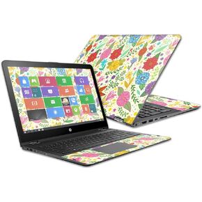 Mightyskins Skin Compatible with Hp Envy X360 15z 15" (2016) - Hibiscus | Protective, Durable, and Unique Vinyl Decal Wrap Cover | Easy to Apply, Remove, and Change Styles | Made in The USA