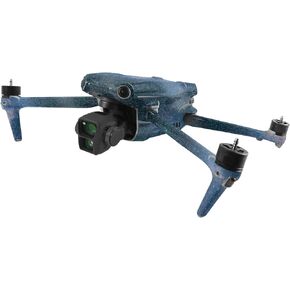 MightySkins Glossy Glitter Skin Compatible with DJI Air 3 - Night Sky | Protective, Durable High-Gloss Glitter Finish | Easy to Apply, Remove, and Change Styles