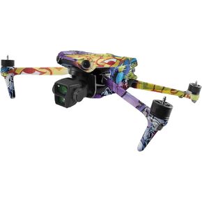 MightySkins Skin Compatible with DJI Air 3 - Midnight Mischief | Protective, Durable, and Unique Vinyl Decal wrap Cover | Easy to Apply