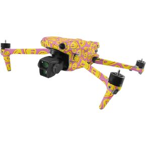 MightySkins Skin Compatible with DJI Air 3 - Melted Faces | Protective, Durable, and Unique Vinyl Decal wrap Cover | Easy to Apply, Remove, and Change Styles