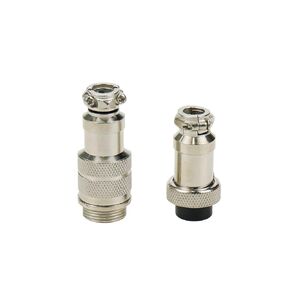 Female + Male 4 Pin Microphone Connector Adapter CB Mic Extension Cable Connectors - 1 Pair