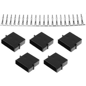 Molex 4Pin Male Adapter RLECS 5PCS Molex 4-Pin Male PC Power Connector Kit