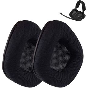 Replacement Ear Pads for Corsair Void/Void Pro, Ear Cushion Compatible with Corsair Void PRO RGB/Void Pro RGB SE/Corsair Void Elite Wireless Gaming Headsets, Soft and Comfortable (Black)