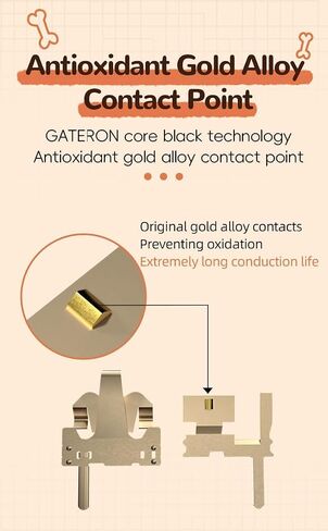Gateron Mini i Keyboard Switches, 5-Pin Linear Switches,Factory Pre-lubed,22mm Dual-Stage Spring Key Switches,Tactile 50gf Switches Keyboards,RGB LED,Suitable for MX Mechanical Keyboards (10PCS) in Saudi Arabia
