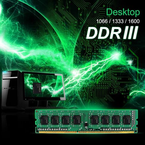 وحدة ذاكرة سطح المكتب Silicon Power DDR3L 8GB RAM 1600MHz (PC3 12800) 240 pin CL11 1.35V غير ECC غير مخزنة UDIMM - الجهد المنخفض وتوفير الطاقة in Kuwait