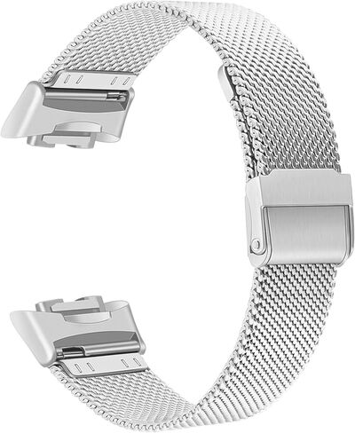 حزام TRUMiRR للشحن 6 / الشحن 5 للنساء والرجال، حزام بديل من الفولاذ المقاوم للصدأ شبكي لساعة Fitbit Charge 6 / Charge 5 in Kuwait