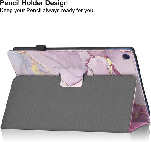 Case for TCL Tab 8 LE 8.0 inch (2023 Release, Model: 9137W) - Slim Lightweight Folio Stand Cover PU Leather Case Cover + 1 Stylus (Black) in Saudi Arabia