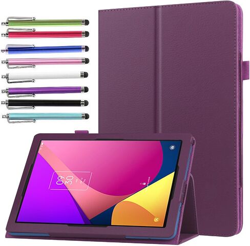 Case for TCL Tab 8 LE 8.0 inch (2023 Release, Model: 9137W) - Slim Lightweight Folio Stand Cover PU Leather Case Cover + 1 Stylus (Black) in Saudi Arabia