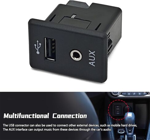 280234BA0B USB موصل الصوت المساعد جاك إخراج الفيديو جاك صالح لنيسان ألتيما روج فرونتير ركلات NV 370Z 2013-2019 استبدال 795405004 in Kuwait