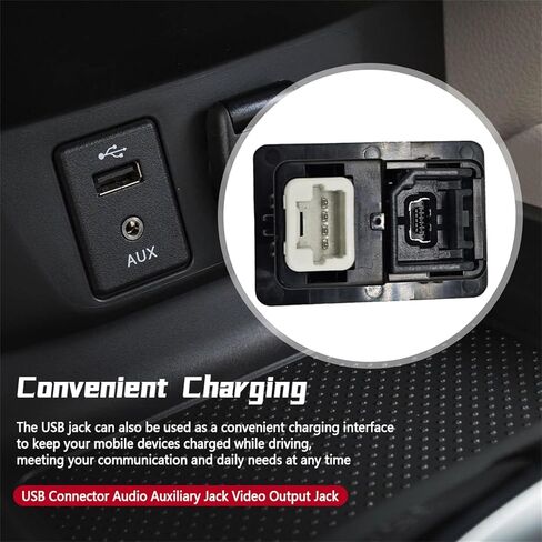 280234BA0B USB موصل الصوت المساعد جاك إخراج الفيديو جاك صالح لنيسان ألتيما روج فرونتير ركلات NV 370Z 2013-2019 استبدال 795405004 in Kuwait