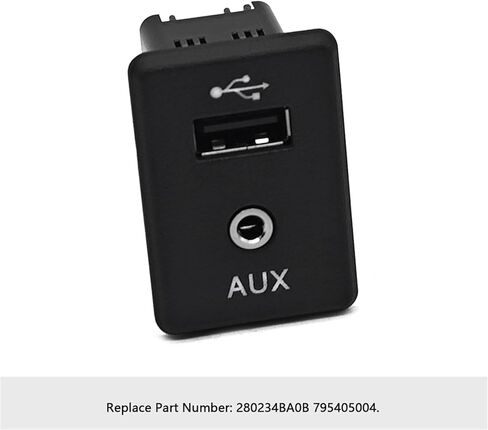 280234BA0B USB موصل الصوت المساعد جاك إخراج الفيديو جاك صالح لنيسان ألتيما روج فرونتير ركلات NV 370Z 2013-2019 استبدال 795405004 in Kuwait