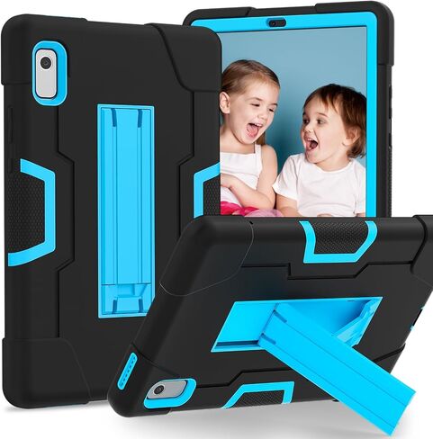 حافظة WESOROL Lenovo Tab M9 مع مسند، حافظة كمبيوتر لوحي Lenovo M9، حافظة واقية شديدة التحمل مقاومة للصدمات لجهاز Lenovo Tablet 9.0 بوصة Tab M9 (TB-310FU) إصدار 2023 - أسود + أزرق in Saudi Arabia