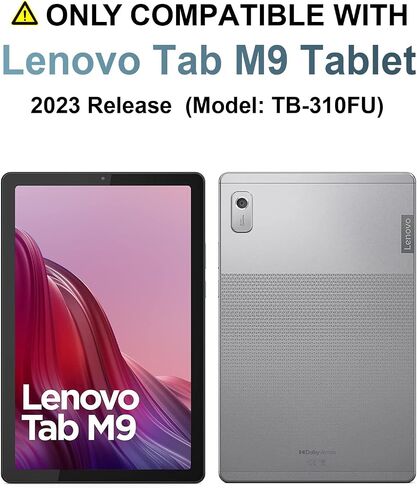 حافظة WESOROL Lenovo Tab M9 مع مسند، حافظة كمبيوتر لوحي Lenovo M9، حافظة واقية شديدة التحمل مقاومة للصدمات لجهاز Lenovo Tablet 9.0 بوصة Tab M9 (TB-310FU) إصدار 2023 - أسود + أزرق in Saudi Arabia