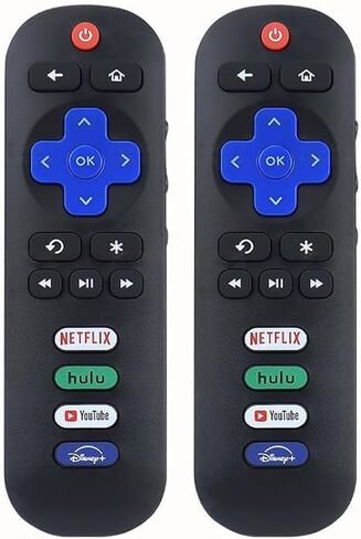 جهاز تحكم عن بعد بديل فقط لتلفزيون Roku، متوافق مع TCL Roku/Hisense Roku/Onn Roku/Sharp Roku/Element Roku/Westinghouse Roku/Philips Roku in Kuwait