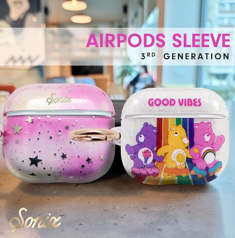 حافظة Sonix x Care Bears لأجهزة AirPods Gen 3 [غطاء صلب] حافظة واقية لأجهزة Apple Airpod 3rd Generation (Good Vibes) in Kuwait
