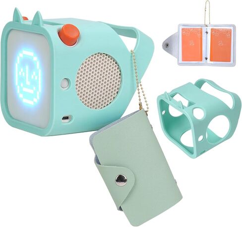 Silicone Case Compatible with Yoto Player 3rd Generation – Kids Bluetooth Audio Speaker, Adventure Jacket with Cat Ears (Blue) in Saudi Arabia