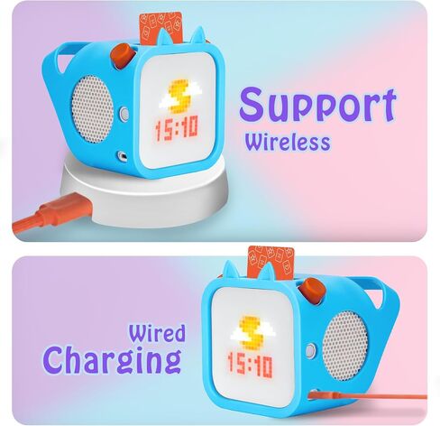Silicone Case Compatible with Yoto Player 3rd Generation – Kids Bluetooth Audio Speaker, Adventure Jacket with Cat Ears (Blue) in Saudi Arabia