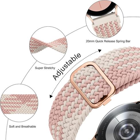 Vancle Replacement Band for Garmin Vivoactive 4 Watch Bands/Garmin Forerunner 255/265 / Forerunner 935/945 Bands, Nylon Sports Loop Strap Wristbands for Garmin Forerunner Smartwatch Women Men in Saudi Arabia
