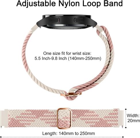 Vancle Replacement Band for Garmin Vivoactive 4 Watch Bands/Garmin Forerunner 255/265 / Forerunner 935/945 Bands, Nylon Sports Loop Strap Wristbands for Garmin Forerunner Smartwatch Women Men in Saudi Arabia