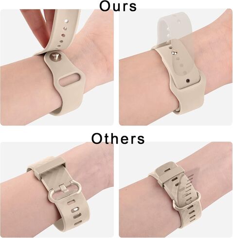 Vancle 4 Pack Bands Compatible with Samsung Galaxy Watch 6 Band 40mm 44mm, Galaxy Watch 6 Classic Bands 43mm 47mm, 20mm Soft Silicone Sport Replacement Strap for Galaxy Watch 6 Band Women Men in Saudi Arabia