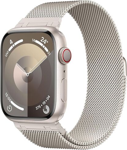 Metal Stainless Steel bands Compatible with Apple Watch Band 40mm 38mm 41mm 42mm 44mm 45mm 49mm for Women Men,Mesh Strap Magnetic Clasp Milanese Loop for iWatch Bands SE Ultra/2 Series 9 8 7 6 5 4 3 2 in Saudi Arabia
