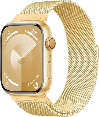 Metal Stainless Steel bands Compatible with Apple Watch Band 40mm 38mm 41mm 42mm 44mm 45mm 49mm for Women Men,Mesh Strap Magnetic Clasp Milanese Loop for iWatch Bands SE Ultra/2 Series 9 8 7 6 5 4 3 2 in Kuwait