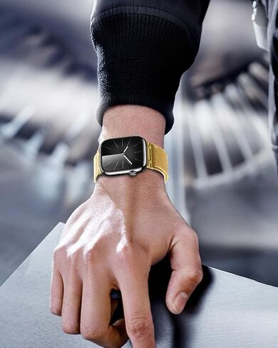 Metal Stainless Steel bands Compatible with Apple Watch Band 40mm 38mm 41mm 42mm 44mm 45mm 49mm for Women Men,Mesh Strap Magnetic Clasp Milanese Loop for iWatch Bands SE Ultra/2 Series 9 8 7 6 5 4 3 2 in Kuwait