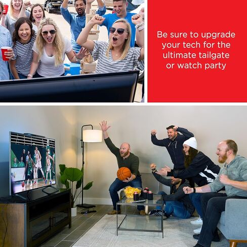 شريط هوائي التلفزيون المضخم UltraPro مع صنبور حماية من زيادة التيار، منفذ واحد + منفذ USB واحد، يدعم 4K 1080P VHF UHF، 280 جول، معزز إشارة شريط طويل المدى مدمج بفلتر LTE، 58229 in Kuwait