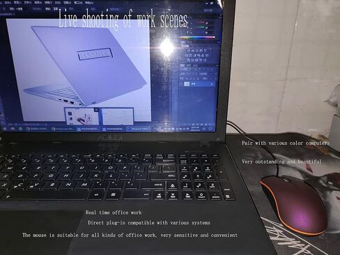 فأرة الكمبيوتر المحمول الضوئية ماوس USB سلكي فأرة مكتب الكمبيوتر (أرجواني) in Saudi Arabia