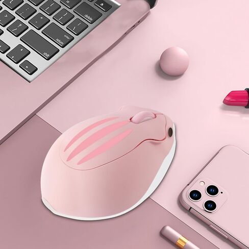 Wireless Mouse Cute Hamster Shape Less Noice Portable Mobile Optical Animal Mice Ergonomic Design Cordless Mouse with USB Receiver for PC/Laptop/Computer/Notebook/MacBook for Kids/Girl Gift (Green) in Saudi Arabia