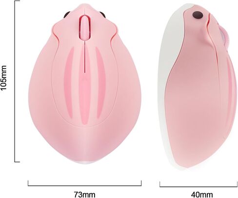 Wireless Mouse Cute Hamster Shape Less Noice Portable Mobile Optical Animal Mice Ergonomic Design Cordless Mouse with USB Receiver for PC/Laptop/Computer/Notebook/MacBook for Kids/Girl Gift (Green) in Saudi Arabia