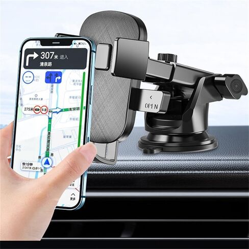Phone Mount for Car, Adjustable Long Arm Cell Phone Holder for Car Dashboard Windshield Vent Fit for iPhone 14 13 12 Pro Max (3021) in Saudi Arabia