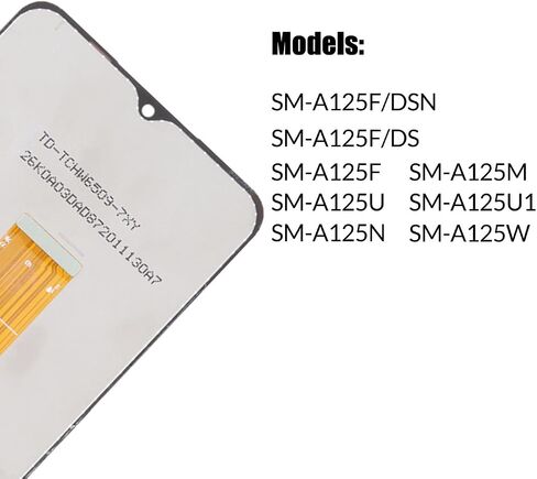 Replacement for Samsung Galaxy A12 A125 LCD Screen for Samsung A125F/DS A125F A125M A125U A125U1 A125N A125W Touch Screen Digitizer Assembly LCD Display with Repair kit in Saudi Arabia