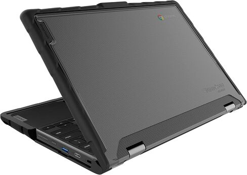 Gumdrop DropTech Laptop Case Fits Lenovo 300e | 300w | 500e | 500w Gen 3 (2-in-1) Designed for Students Teachers & Classrooms–Drop Tested Rugged Shockproof Bumpers for Reliable Device Protection–Black in Saudi Arabia
