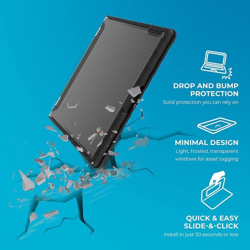 Gumdrop DropTech Laptop Case Fits Lenovo 300e | 300w | 500e | 500w Gen 3 (2-in-1) Designed for Students Teachers & Classrooms–Drop Tested Rugged Shockproof Bumpers for Reliable Device Protection–Black in Saudi Arabia