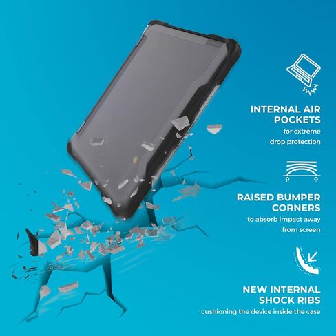 Gumdrop DropTech Laptop Case Fits Lenovo 300e | 300w | 500e | 500w Gen 3 (2-in-1) Designed for Students Teachers & Classrooms–Drop Tested Rugged Shockproof Bumpers for Reliable Device Protection–Black in Saudi Arabia