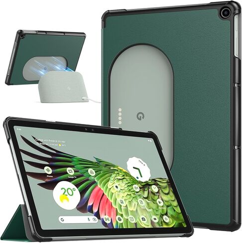 TiMOVO Designed for Google Pixel Tablet Case 11 inch (2023), Slim PU Leather Trifold Stand Cover Case for Pixel Tablet, Compatible with Charging Speaker Dock, MidnightGreen in Saudi Arabia