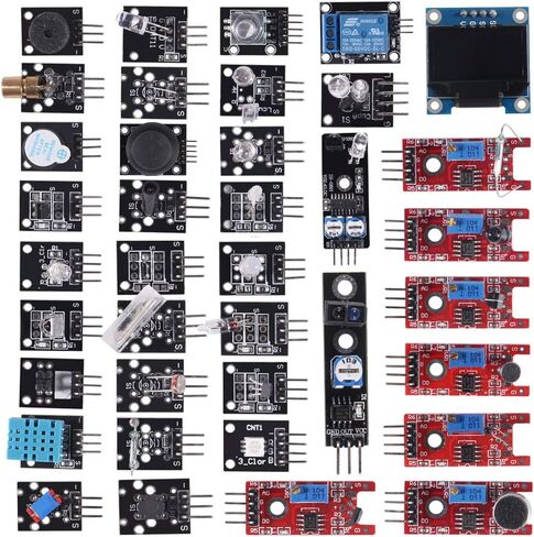 38 in 1 Sensor Modules Kit, 37 in 1 Sensor Module + 0.96‘’ 4PIN OLED for Arduino Raspberry Pi Project Super Starter Kits for UNO R3 Mega2560 Mega328 Nano Raspberry Pi 3 2 Model STM32 in Saudi Arabia