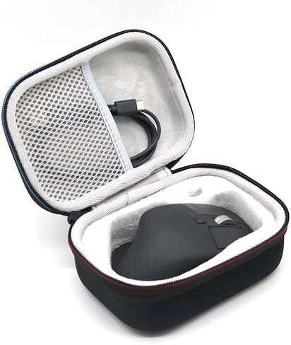 Cover Case for Logitech MX Master 3S/MX Master 3 Wireless Performance Mouse,Travel Carrying Bag w/Mesh Pocket for Cable,Accessories(Black) in Saudi Arabia