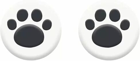 Silicone Protective Joysticks Cover for Nintendo Switch V2 / OLED / Switch Lite / Joy-Con - Paws Cat Claw design Rockers Controller Button Key Gaming Thumb grip Anti-Slip (Black & White) in Saudi Arabia