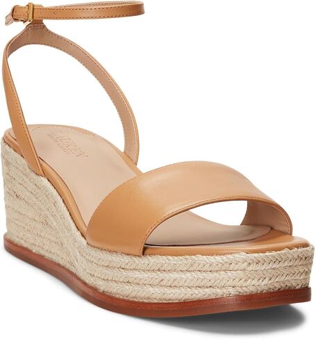 حذاء Lauren Ralph Lauren النسائي Leona Espadrille Buff مقاس 6.5 متوسط in Saudi Arabia