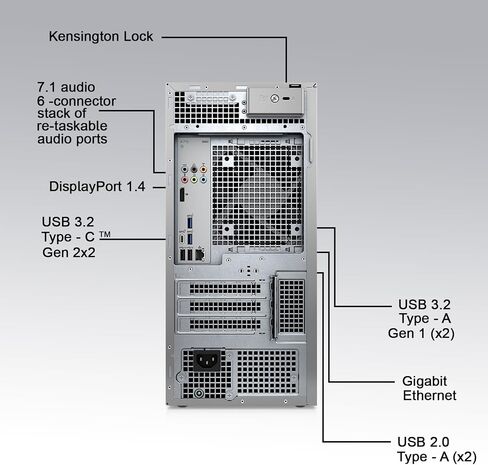 الكمبيوتر المكتبي للأعمال Dell XPS 8960 Tower 2023 | الجيل الثالث عشر من وحدة المعالجة المركزية Intel Core i7-13700 ذات 16 نواة، وذاكرة وصول عشوائي DDR5 سعة 32 جيجابايت، ومحرك أقراص NVMe M.2 PCIe SSD سعة 1 تيرابايت، وبطاقة GeForce RTX 3050 8 جيجابايت GDDR in Saudi Arabia