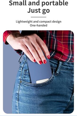 Mobile Kickstand 360° Rotation Adjustable Vertical Horizontal Placement Thin Pocket Aluminum Kickstand Compatible with Any Cell Phone, Silver in Saudi Arabia